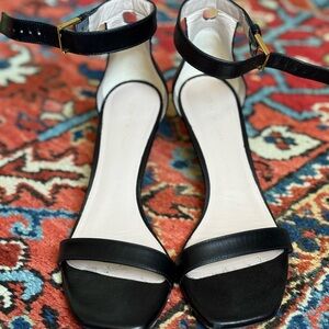Elegant Black Ankle Strap Sandals